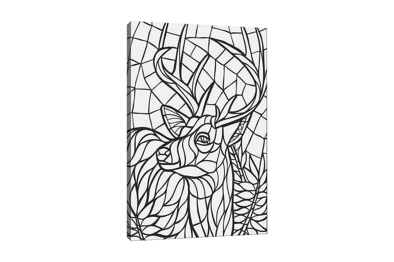Dekorativ Canvastavla 30x40 cm - Vit|Svart - Inredning - Tavlor & konst - Canvastavlor