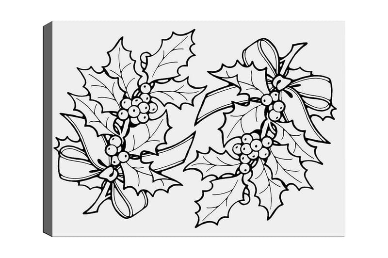 Dekorativ Canvastavla 30x40 cm - Vit|Svart - Inredning - Tavlor & konst - Canvastavlor