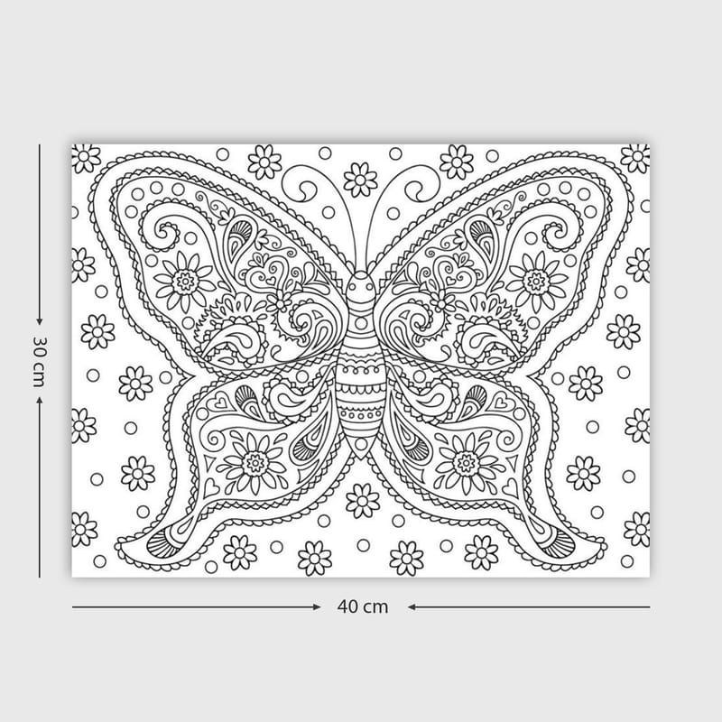Dekorativ Canvastavla 30x40 cm - Vit|Svart - Inredning - Tavlor & konst - Canvastavlor