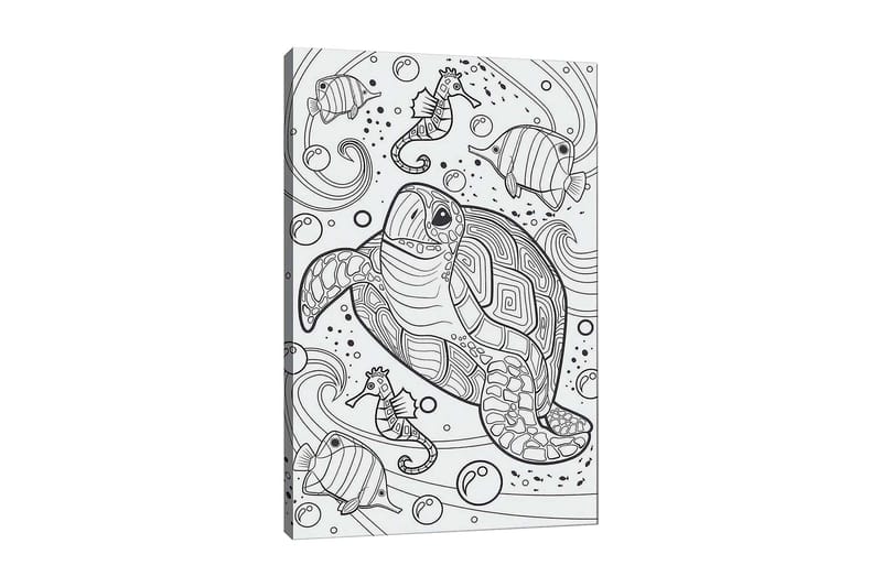 Dekorativ Canvastavla 30x40 cm - Vit|Svart - Inredning - Tavlor & konst - Canvastavlor