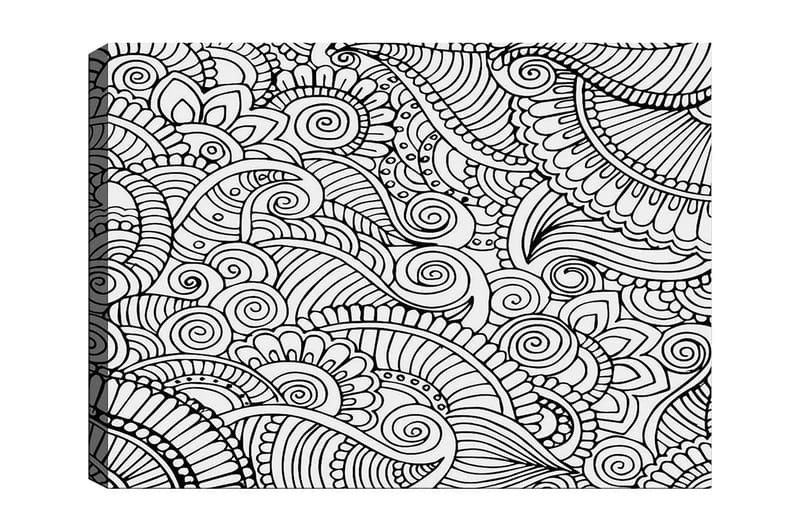 Dekorativ Canvastavla 30x40 cm - Vit|Svart - Inredning - Tavlor & konst - Canvastavlor