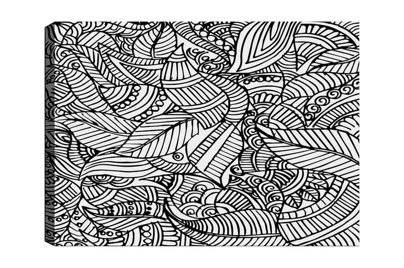 Dekorativ Canvastavla 30x40 cm - Vit|Svart - Inredning - Tavlor & konst - Canvastavlor