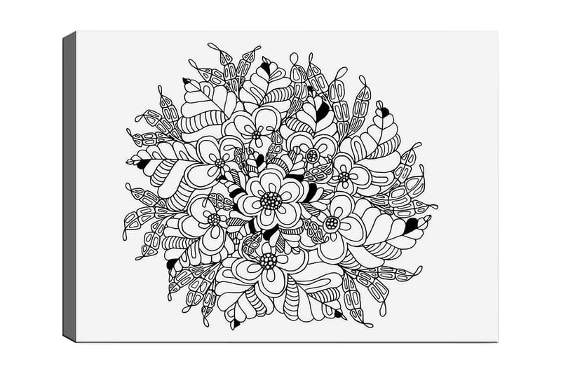 Dekorativ Canvastavla 30x40 cm - Vit|Svart - Inredning - Tavlor & konst - Canvastavlor