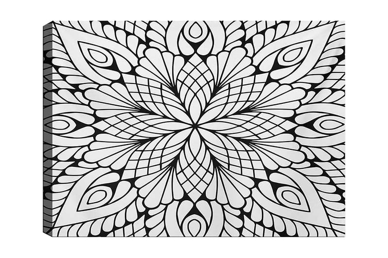 Dekorativ Canvastavla 30x40 cm - Vit|Svart - Inredning - Tavlor & konst - Canvastavlor