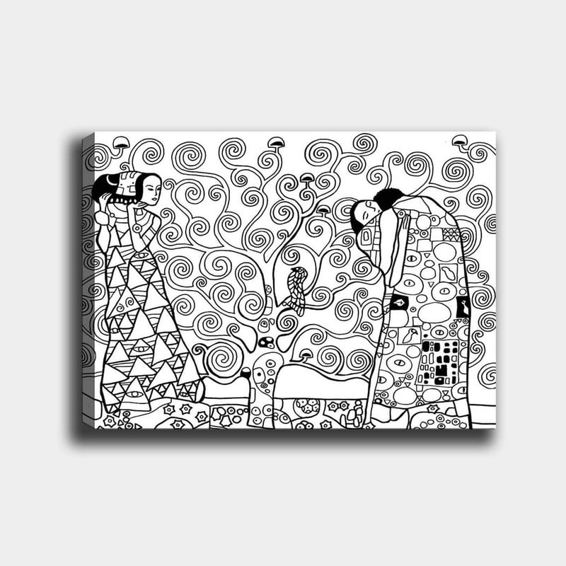 Dekorativ Canvastavla 30x40 cm - Vit|Svart - Inredning - Tavlor & konst - Canvastavlor