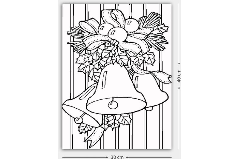 Dekorativ Canvastavla 30x40 cm - Vit|Svart - Inredning - Tavlor & konst - Canvastavlor