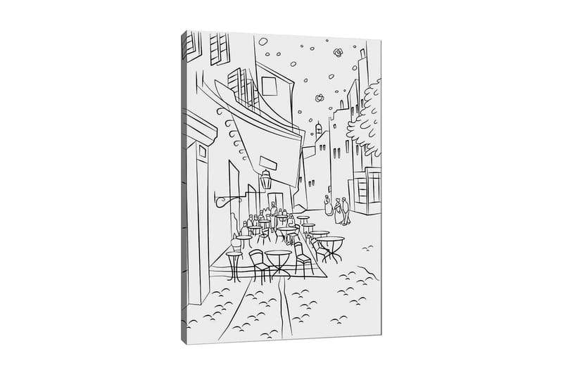 Dekorativ Canvastavla 30x40 cm - Vit|Svart - Inredning - Tavlor & konst - Canvastavlor