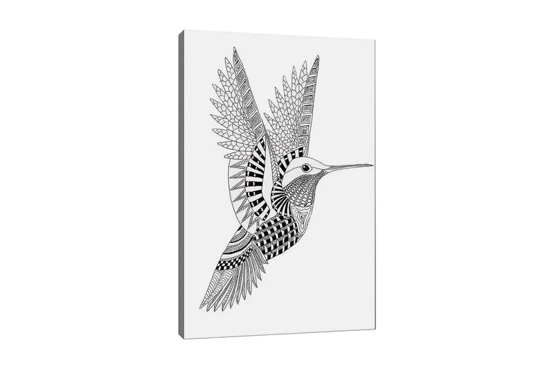 Dekorativ Canvastavla 30x40 cm - Vit|Svart - Inredning - Tavlor & konst - Canvastavlor