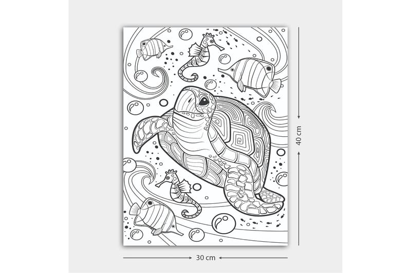 Dekorativ Canvastavla 30x40 cm - Vit|Svart - Inredning - Tavlor & konst - Canvastavlor