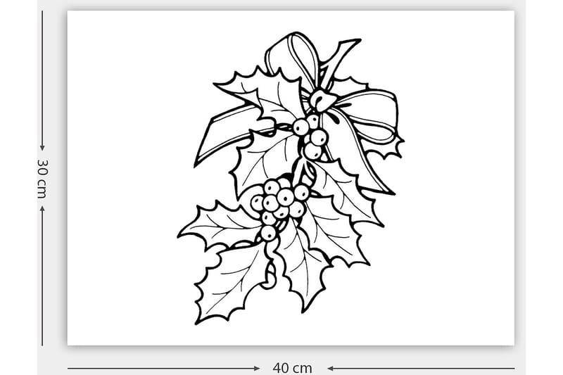 Dekorativ Canvastavla 30x40 cm - Vit|Svart - Inredning - Tavlor & konst - Canvastavlor