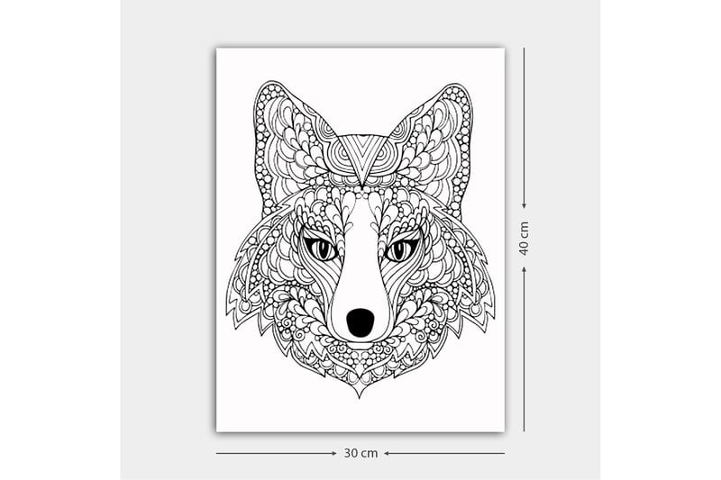 Dekorativ Canvastavla 30x40 cm - Vit|Svart - Inredning - Tavlor & konst - Canvastavlor