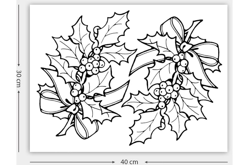 Dekorativ Canvastavla 30x40 cm - Vit|Svart - Inredning - Tavlor & konst - Canvastavlor