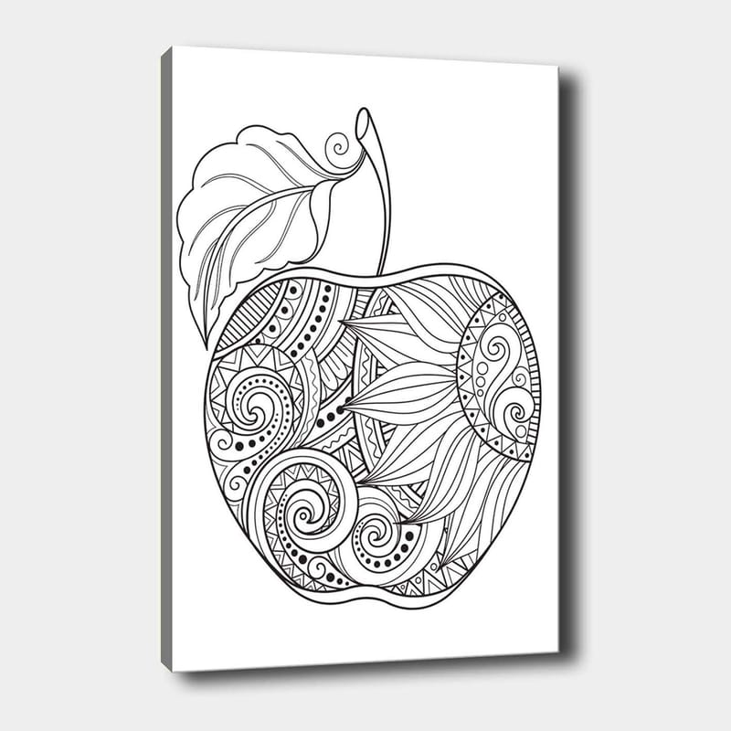 Dekorativ Canvastavla 30x40 cm - Vit|Svart - Inredning - Tavlor & konst - Canvastavlor