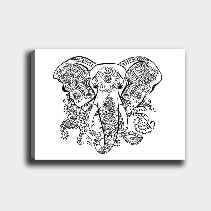 Dekorativ Canvastavla 30x40 cm - Vit|Svart - Inredning - Tavlor & konst - Canvastavlor