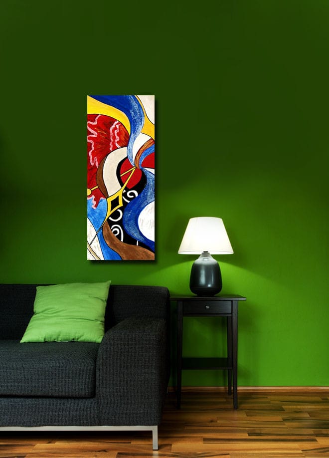 Dekorativ Canvastavla 30x70 cm - Flerfärgad - Inredning - Tavlor & konst - Canvastavlor