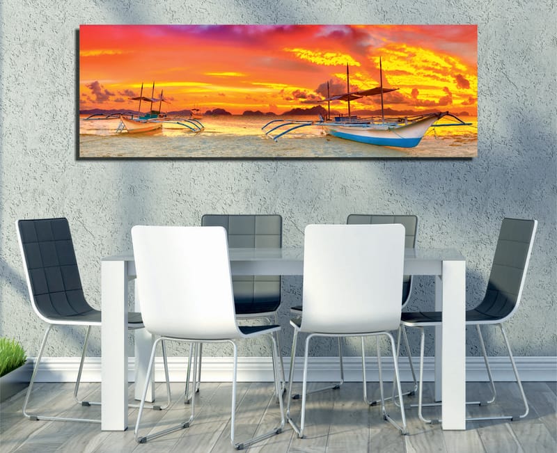 Dekorativ Canvastavla 30x80 cm - Flerfärgad - Inredning - Tavlor & konst - Canvastavlor