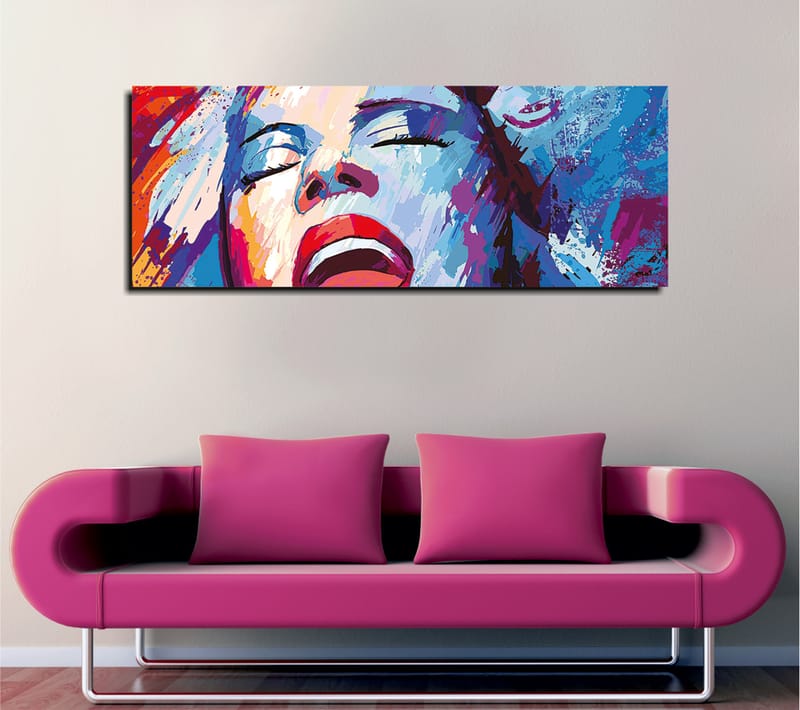 Dekorativ Canvastavla 30x80 cm - Flerfärgad - Inredning - Tavlor & konst - Canvastavlor