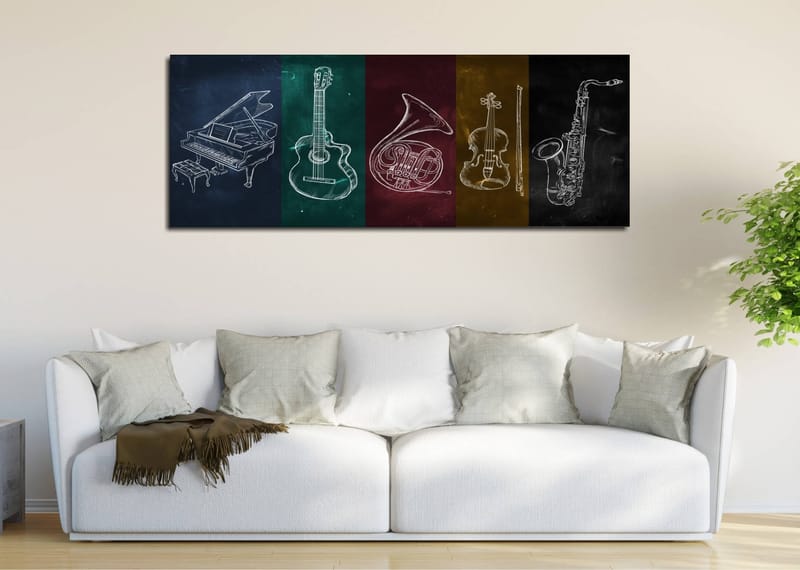 Dekorativ Canvastavla 30x80 cm - Flerfärgad - Inredning - Tavlor & konst - Canvastavlor