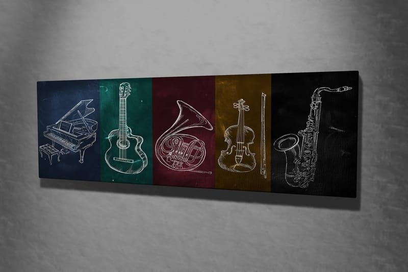 Dekorativ Canvastavla 30x80 cm - Flerfärgad - Inredning - Tavlor & konst - Canvastavlor