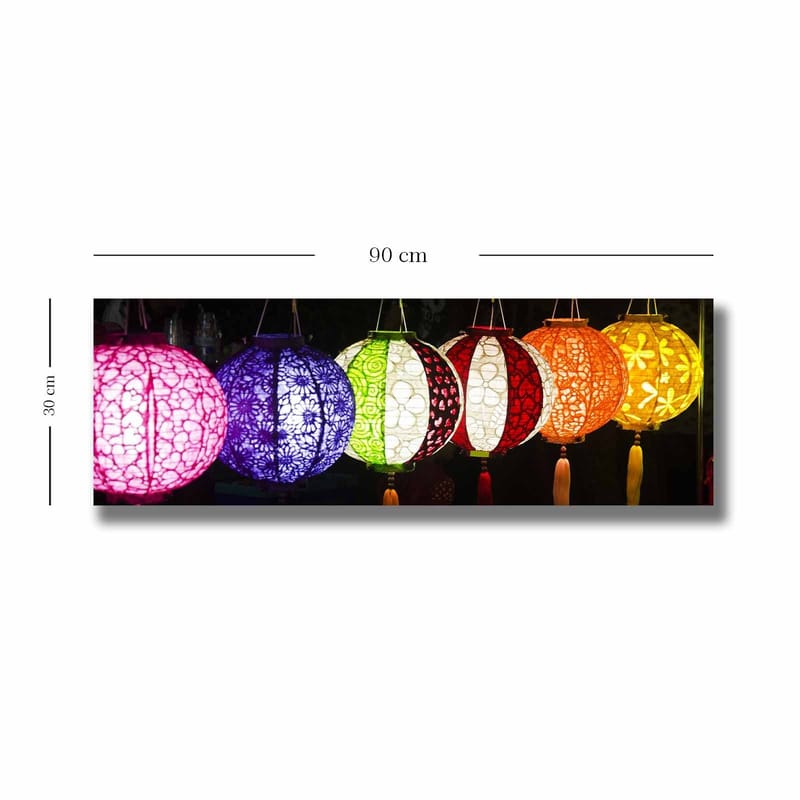 Dekorativ Canvastavla 30x90 cm - Flerfärgad - Inredning - Tavlor & konst - Canvastavlor