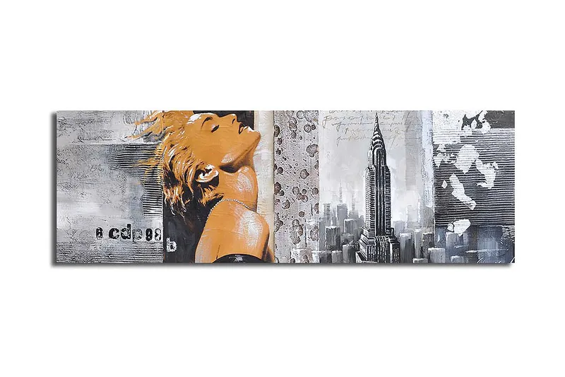 Dekorativ Canvastavla 30x90 cm, Flerfärgad