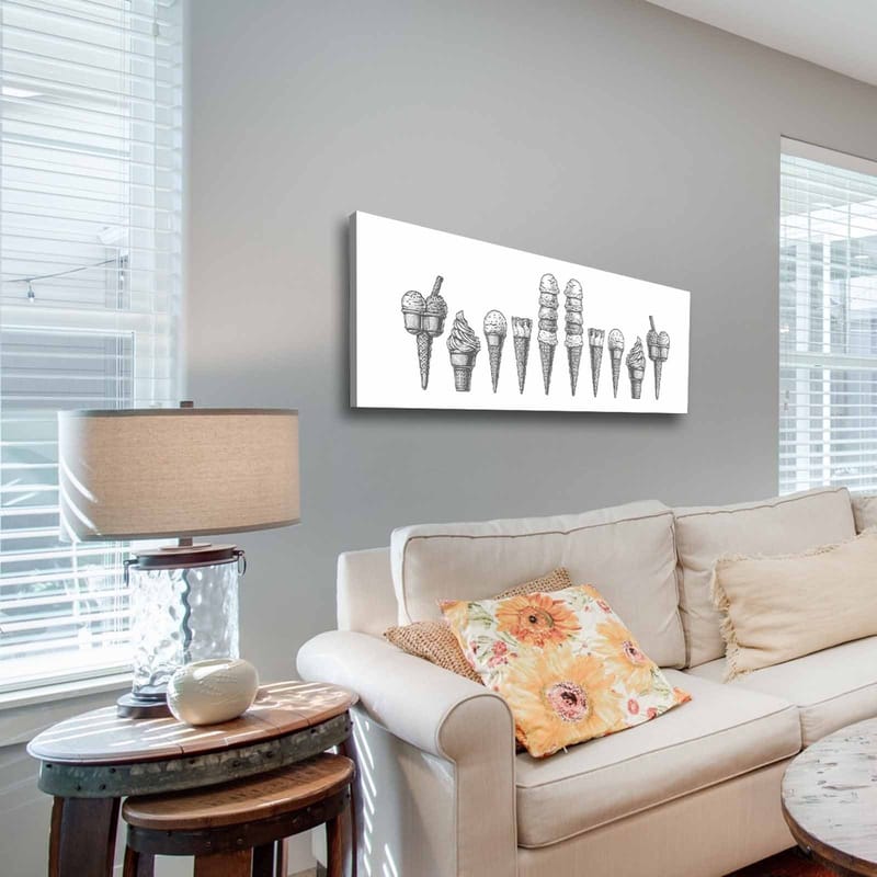 Dekorativ Canvastavla 30x90 cm - Flerfärgad - Inredning - Tavlor & konst - Canvastavlor