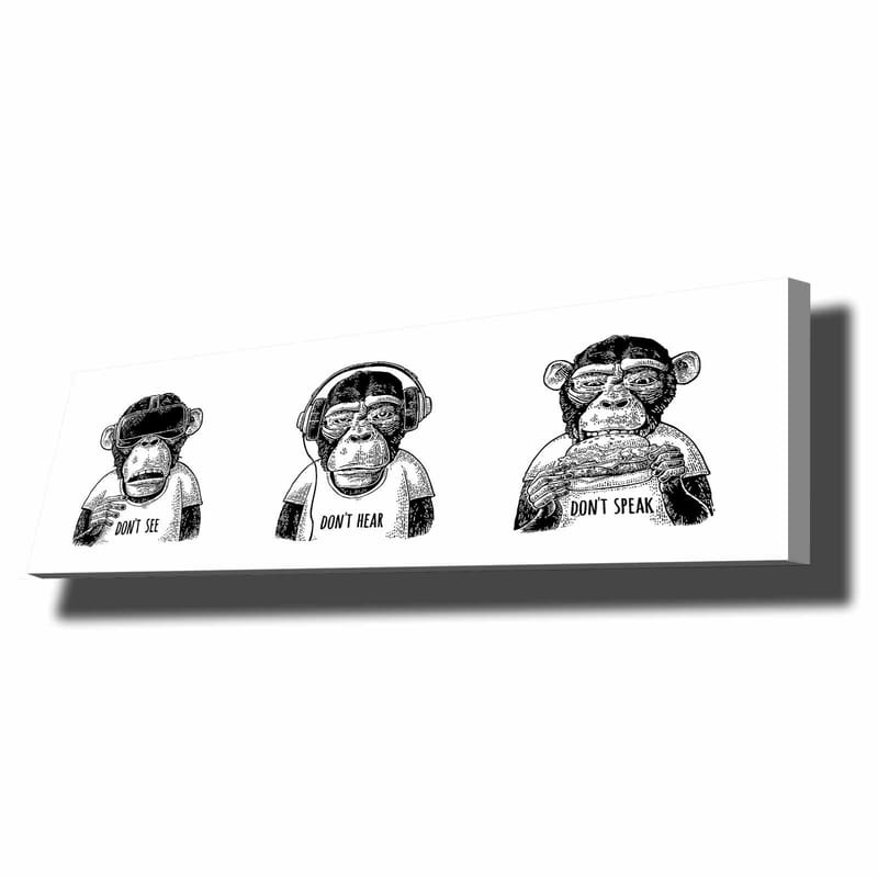 Dekorativ Canvastavla 30x90 cm, Flerfärgad