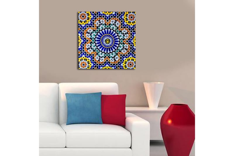 Dekorativ Canvastavla 45x45 cm - Flerfärgad - Inredning - Tavlor & konst - Canvastavlor