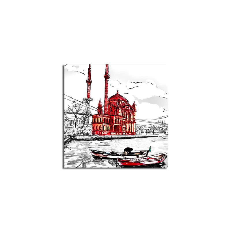 Dekorativ Canvastavla 45x45 cm - Flerfärgad - Inredning - Tavlor & konst - Canvastavlor