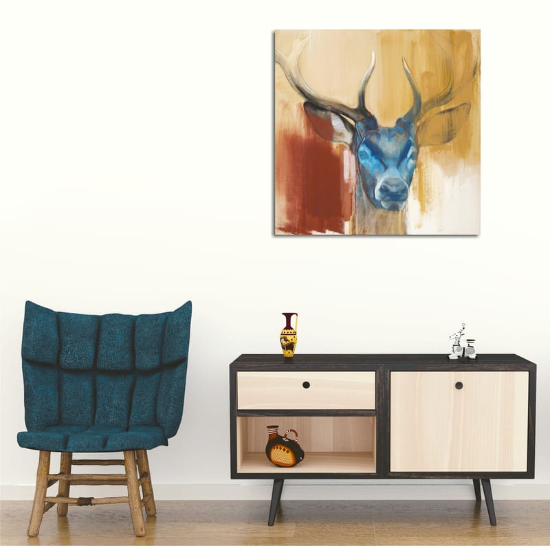 Dekorativ Canvastavla 45x45 cm - Flerfärgad - Inredning - Tavlor & konst - Canvastavlor