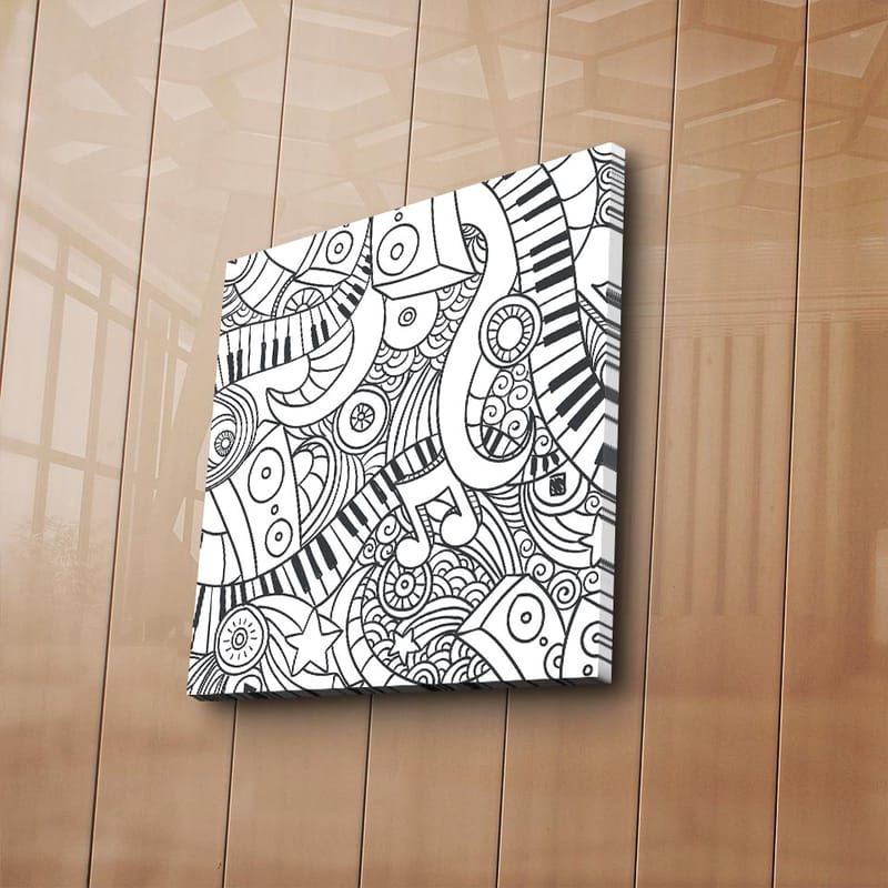 Dekorativ Canvastavla 45x45 cm - Flerfärgad - Inredning - Tavlor & konst - Canvastavlor