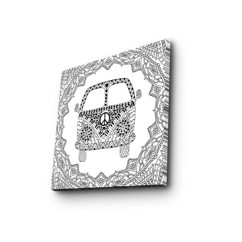 Dekorativ Canvastavla 45x45 cm, Flerfärgad