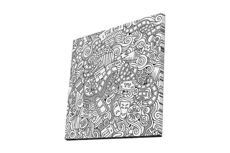 Dekorativ Canvastavla 45x45 cm - Flerfärgad - Inredning - Tavlor & konst - Canvastavlor