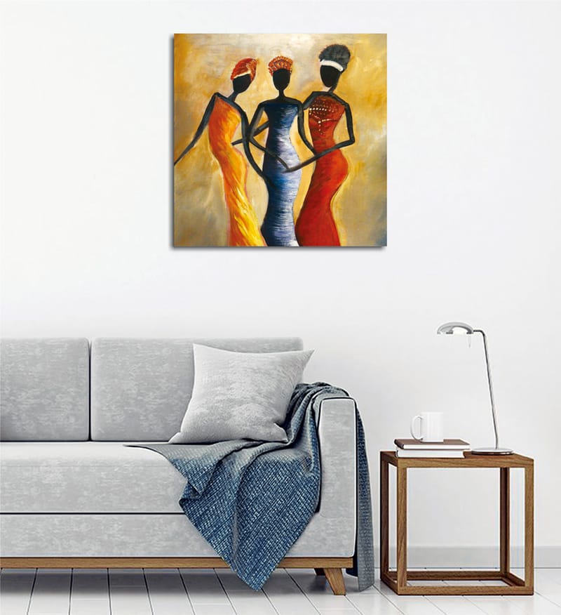 Dekorativ Canvastavla 45x45 cm - Flerfärgad - Inredning - Tavlor & konst - Canvastavlor