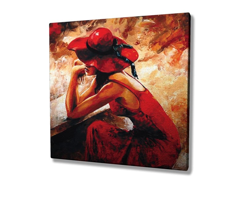 Dekorativ Canvastavla 45x45 cm - Flerfärgad - Inredning - Tavlor & konst - Canvastavlor