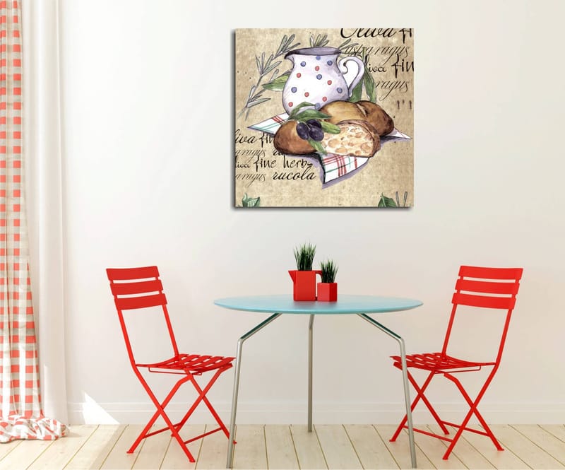 Dekorativ Canvastavla 45x45 cm - Flerfärgad - Inredning - Tavlor & konst - Canvastavlor