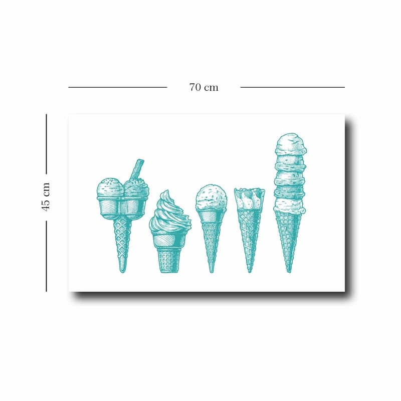 Dekorativ Canvastavla 45x70 cm - Flerfärgad - Inredning - Tavlor & konst - Canvastavlor