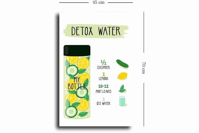 Dekorativ Canvastavla 45x70 cm - Flerfärgad - Inredning - Tavlor & konst - Canvastavlor