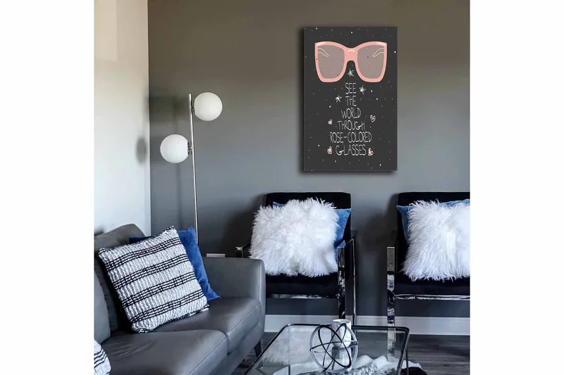 Dekorativ Canvastavla 45x70 cm - Flerfärgad - Inredning - Tavlor & konst - Canvastavlor