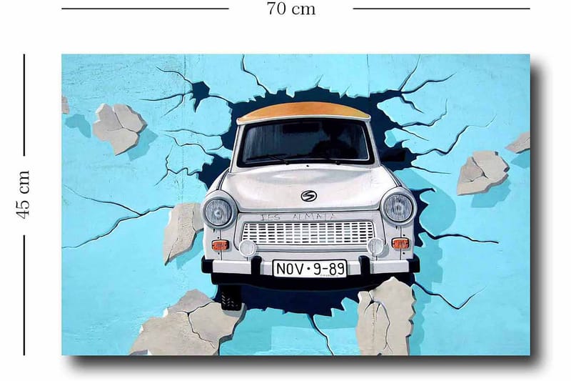 Dekorativ Canvastavla 45x70 cm - Flerfärgad - Inredning - Tavlor & konst - Canvastavlor