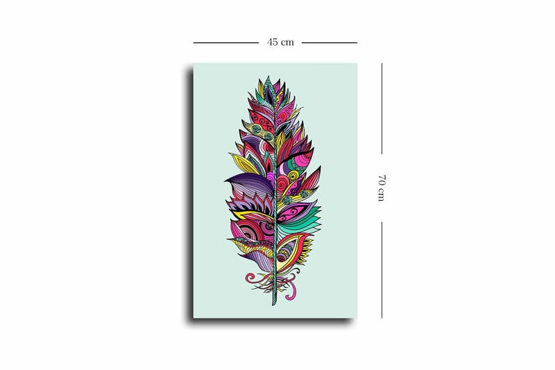 Dekorativ Canvastavla 45x70 cm - Flerfärgad - Inredning - Tavlor & konst - Canvastavlor