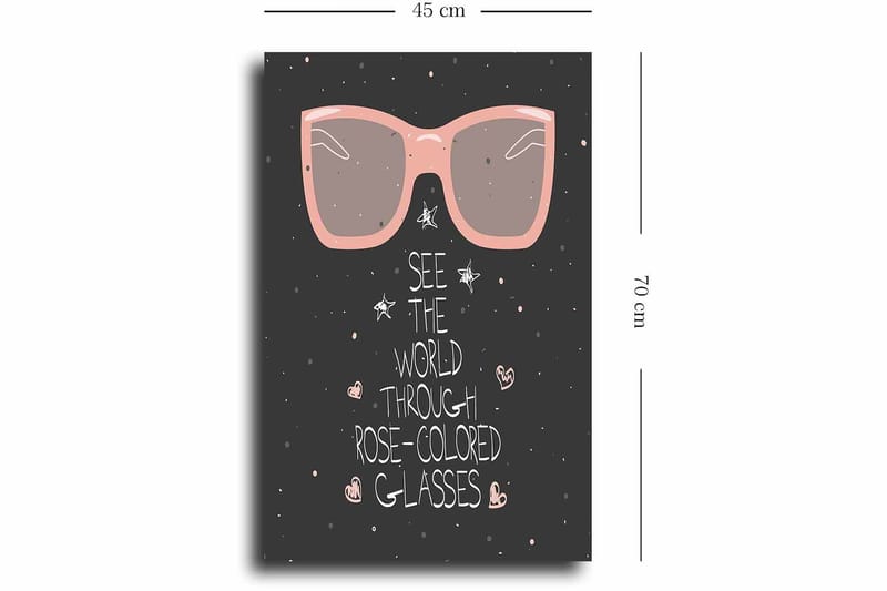 Dekorativ Canvastavla 45x70 cm - Flerfärgad - Inredning - Tavlor & konst - Canvastavlor