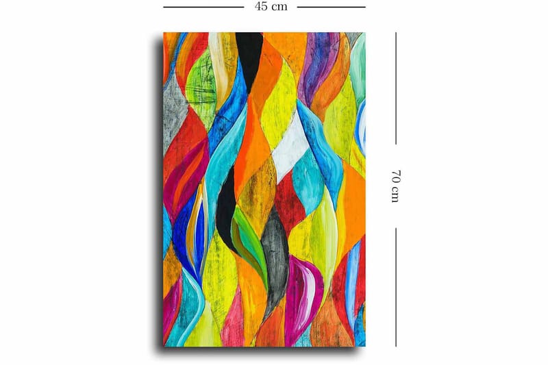 Dekorativ Canvastavla 45x70 cm - Flerfärgad - Inredning - Tavlor & konst - Canvastavlor
