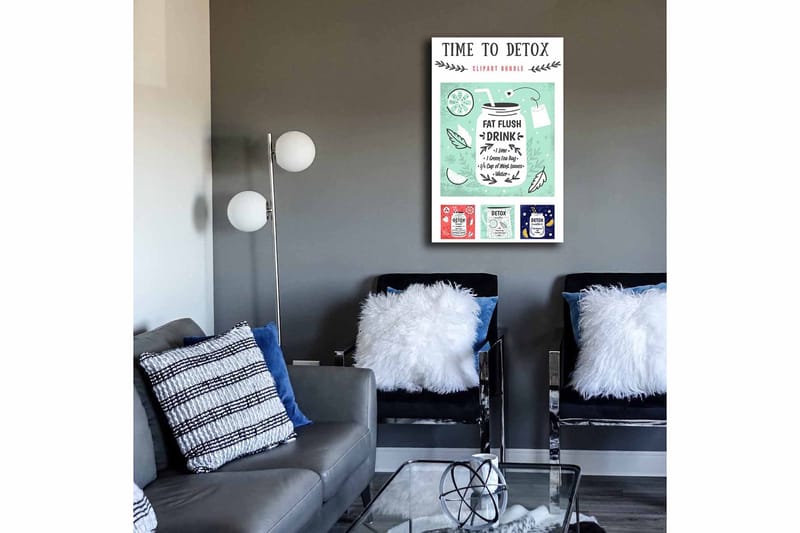 Dekorativ Canvastavla 45x70 cm, Flerfärgad