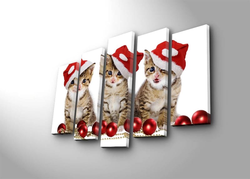 Dekorativ Canvastavla 5-Delar 19x70 cm - Flerfärgad - Inredning - Tavlor & konst - Canvastavlor