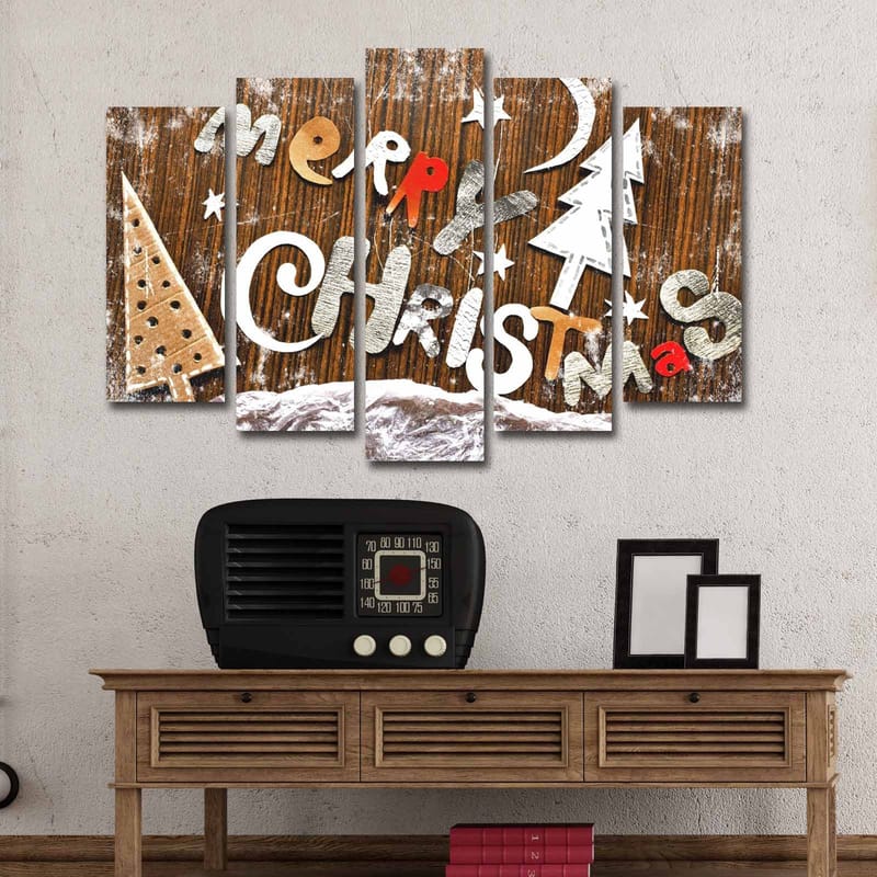 Dekorativ Canvastavla 5-Delar 19x70 cm - Flerfärgad - Inredning - Tavlor & konst - Canvastavlor