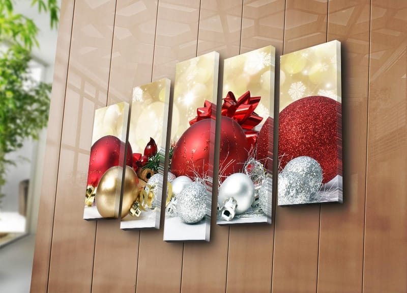 Dekorativ Canvastavla 5-Delar 19x70 cm - Flerfärgad - Inredning - Tavlor & konst - Canvastavlor