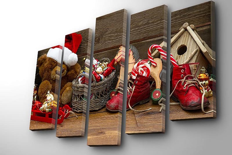 Dekorativ Canvastavla 5-Delar 19x70 cm - Flerfärgad - Inredning - Tavlor & konst - Canvastavlor