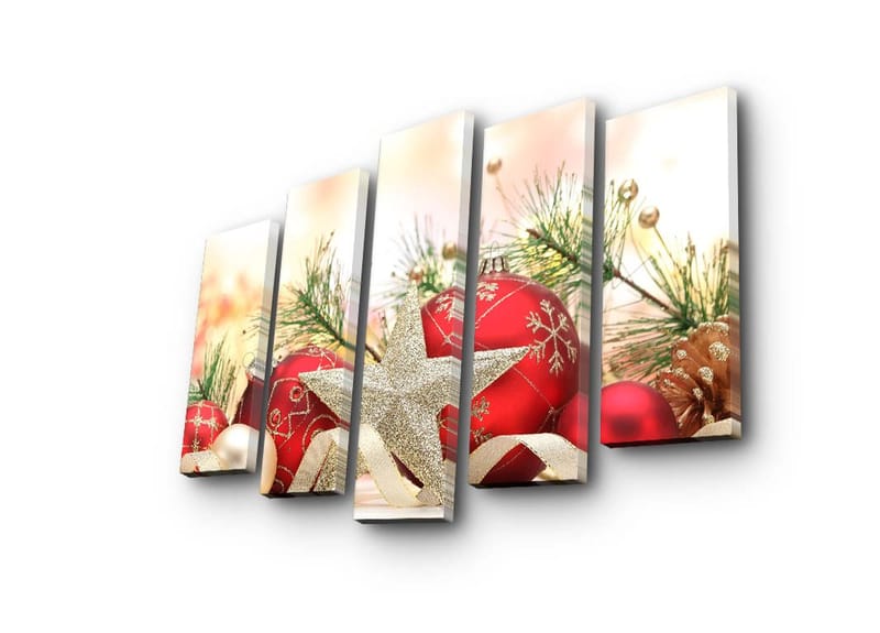 Dekorativ Canvastavla 5-Delar 19x70 cm - Flerfärgad - Inredning - Tavlor & konst - Canvastavlor