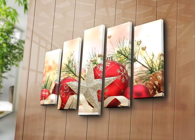 Dekorativ Canvastavla 5-Delar 19x70 cm - Flerfärgad - Inredning - Tavlor & konst - Canvastavlor